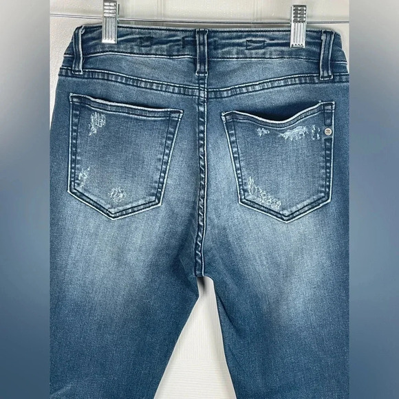 ✨ Miss Me Distressed Stretch Easy Skinny Jeans Size 27 - Picture 4 of 13